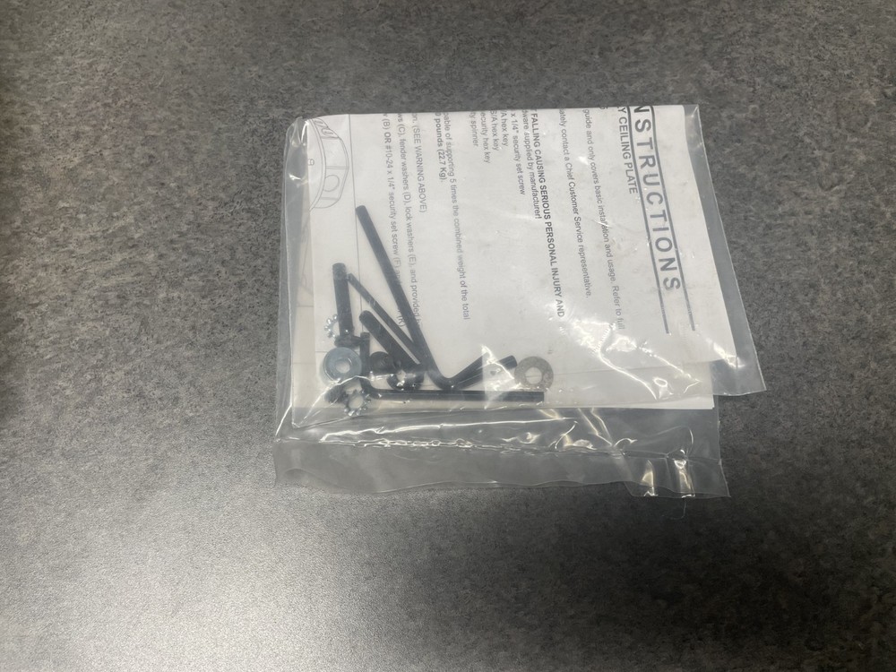Chief CMA-106 Junction Box Assembly Ceiling Plate
