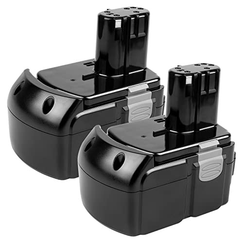 [2Pack] 18V 6.0Ah! High-Output Battery for Hitachi Power Tools BCL1815 Pack 2