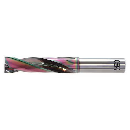 Osg 3330300 Flat Bottom Drill Bit, 3.00 Mm Size, 180  Degrees Point Angle,