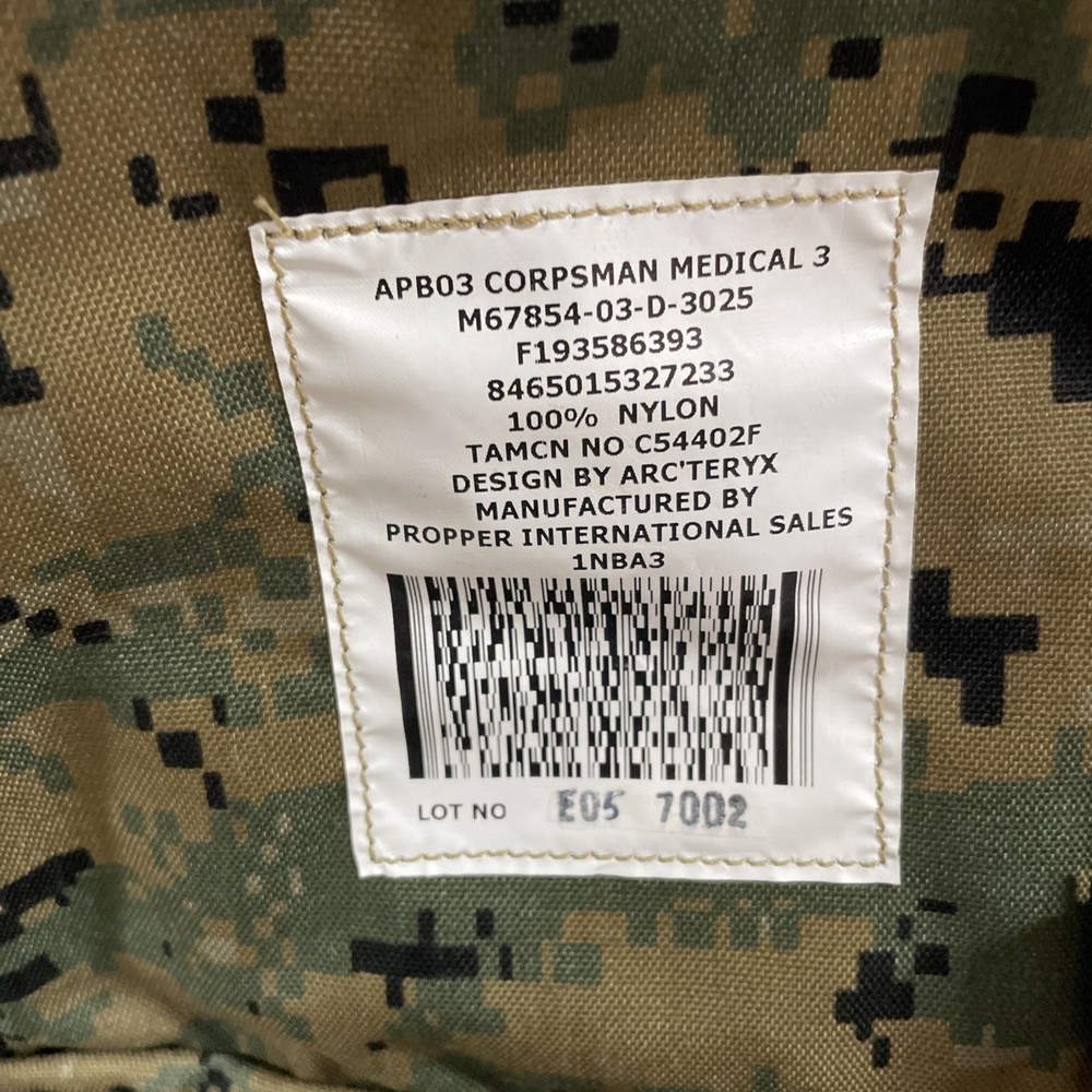 USMC APB03 Medical 3 Corpsman Assault Pack