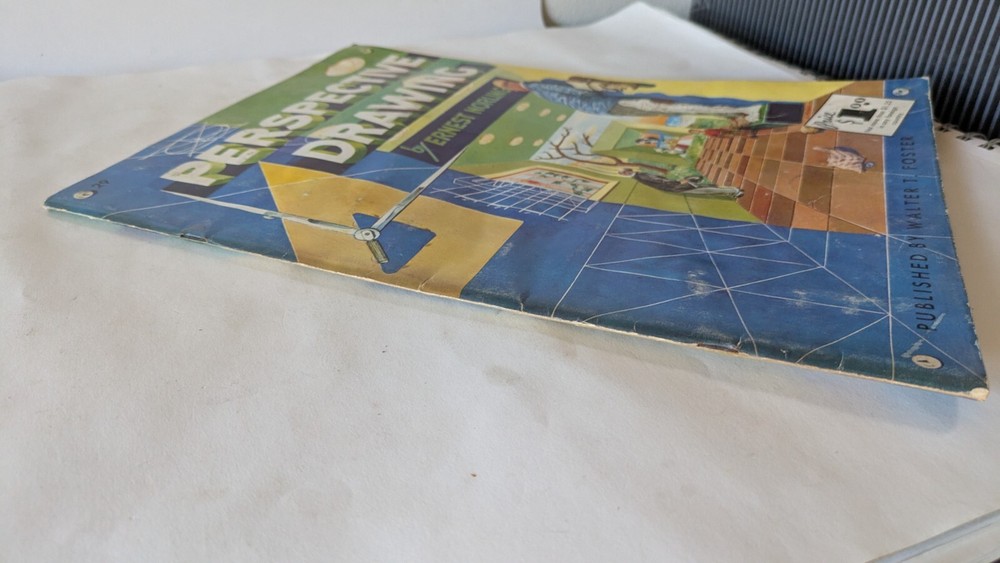 vintage art book perspective drawing