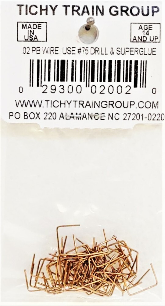 O Scale Tichy Train Group 2002 18" Straight Type Grab Irons pkg (50)