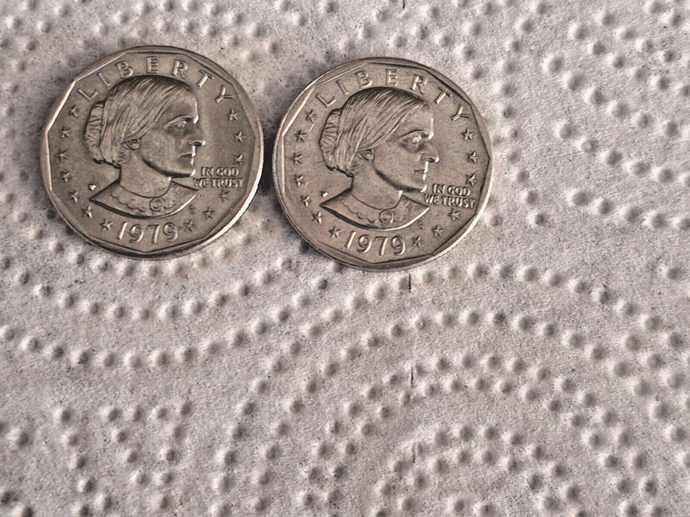 2 1979 Susan Anthony Dollar FG Coins