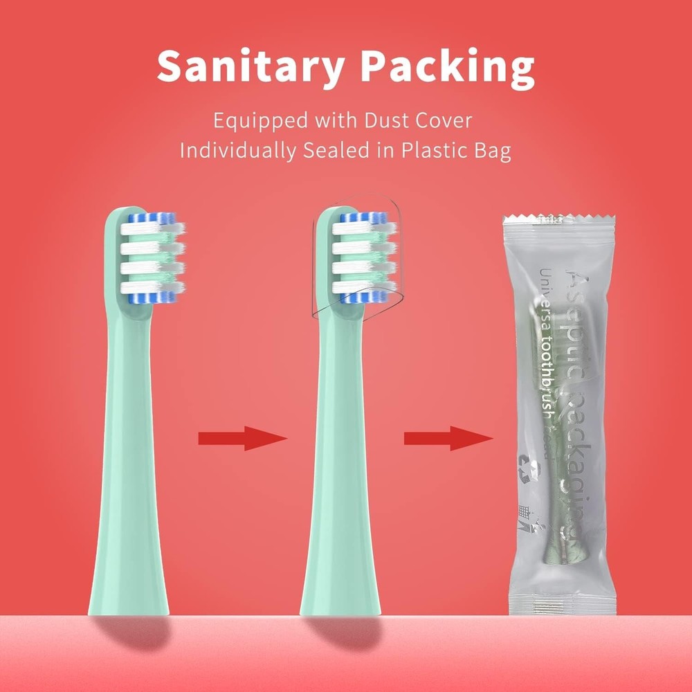 Replacement Toothbrush Heads-Compatible with Colgate Hum Connected Smart Batt.