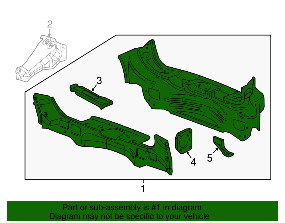 Genuine GM Rear End Panel Assembly 23247579