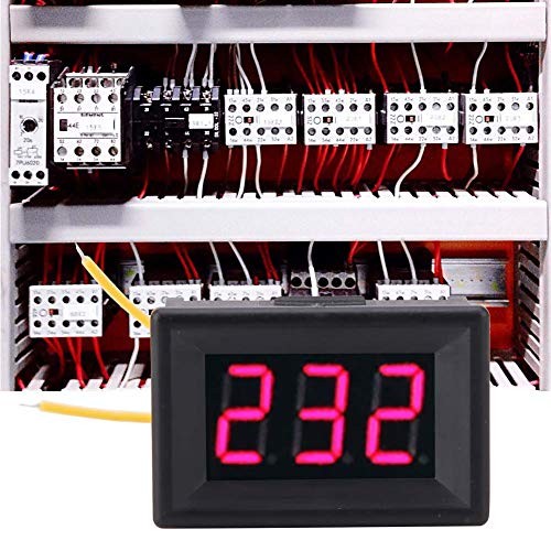 1pc LED Digital Display AC Voltmeter,70-380V Range AC Voltage Meter,2 Wire