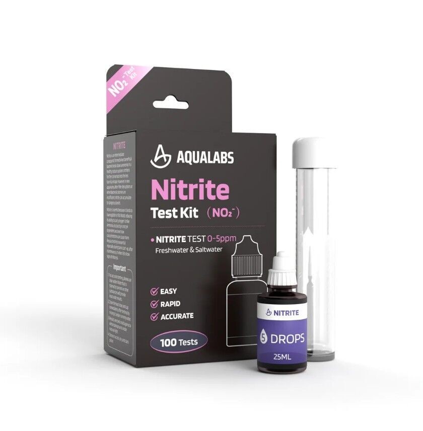 AquaLabs Nitrite Aquarium Test Kit Freshwater Saltwater Testing Kit