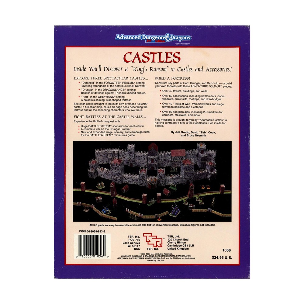 TSR AD&D 2nd Ed Castles Fair/VG+