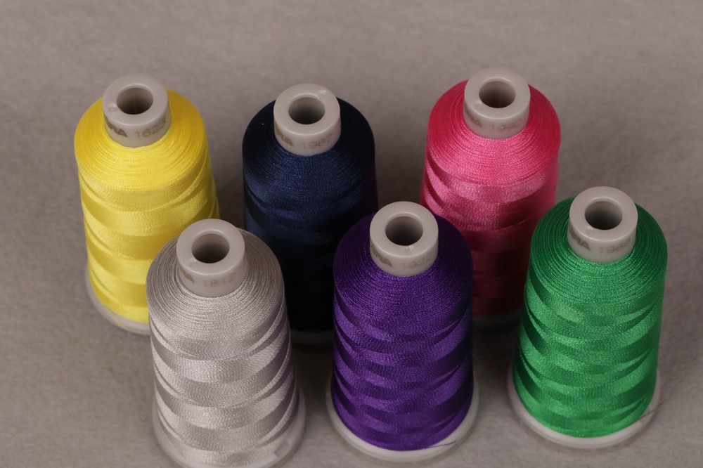 MADEIRA STARTER LOT POLYESTER POLYNEON EMBROIDERY THREAD 6 SPOOLS each 1000 m