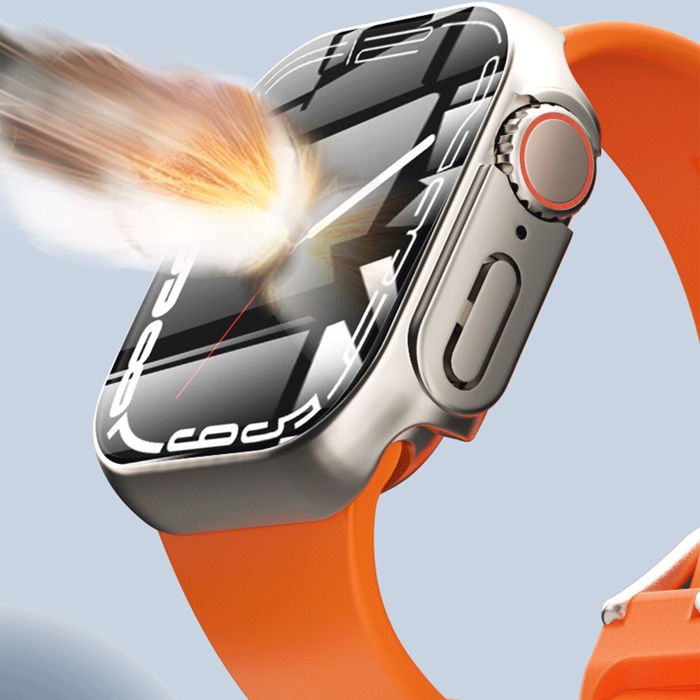 Full Coverage Hard Case with Screen Protector for Apple Watch 45mm 44mm 41 40mm