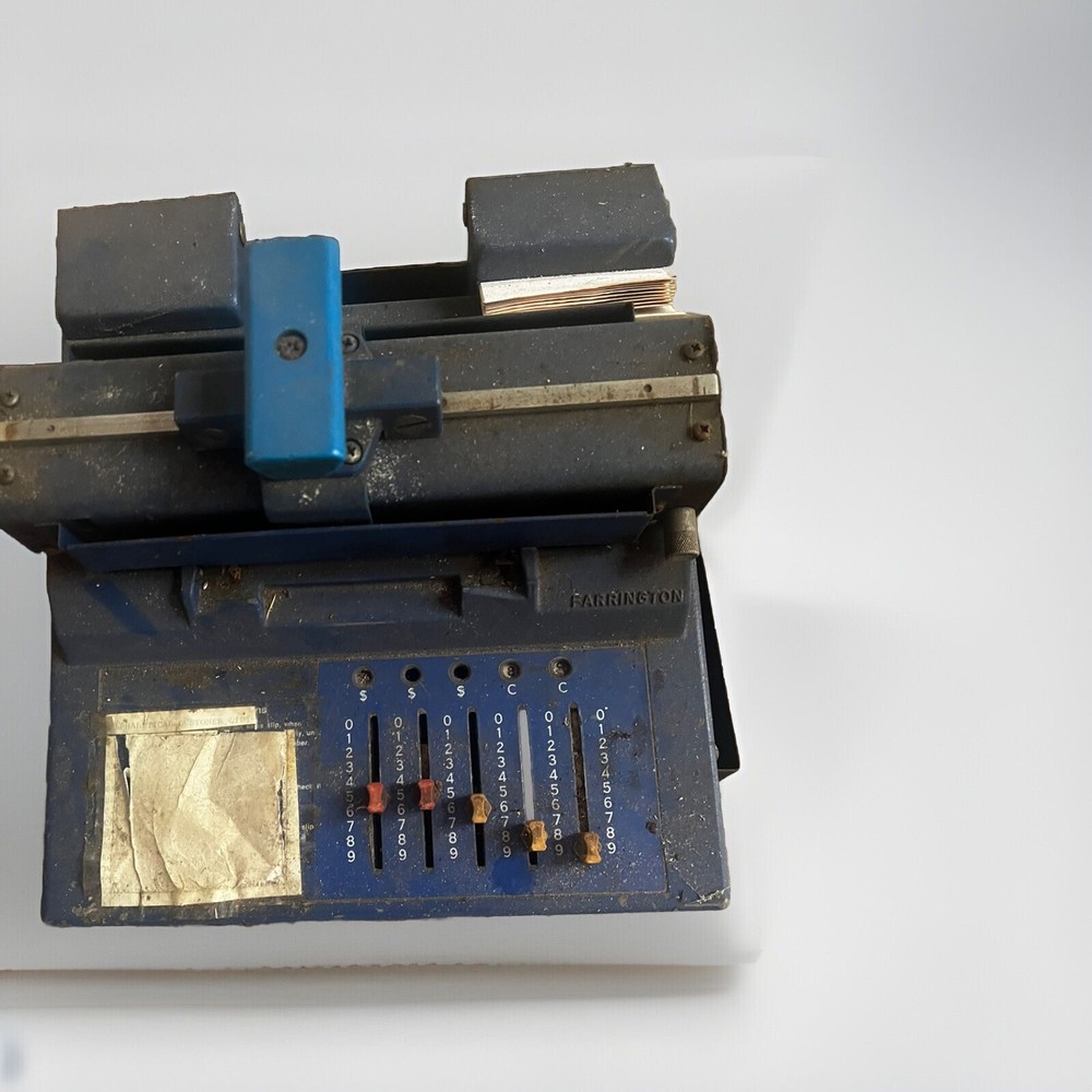 Vintage Farrington Credit Card Machine,