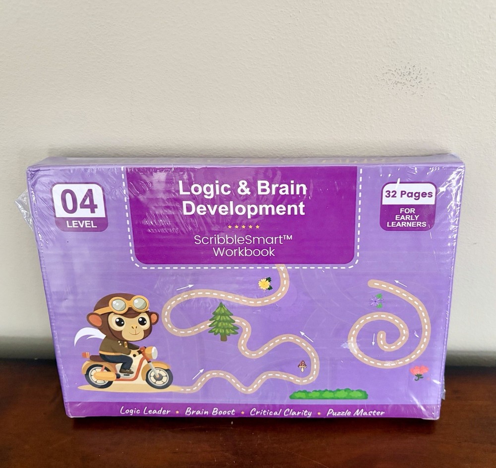 Scribble Smart Workbook LEVEL 4 Logic & Brain Development Cognitive Learning NEW