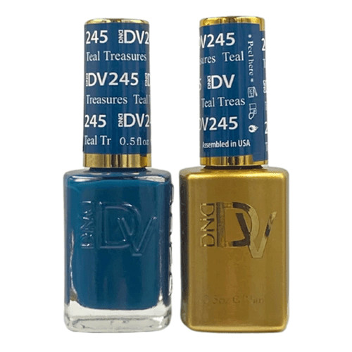 DND DUO DIVA GEL & LACQUER #245 - Teal Treasures