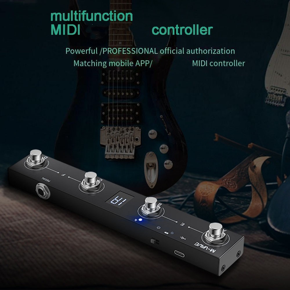 MVAVE Chocolate For MIDI Footswitch Controller Extended Battery Life Easy New