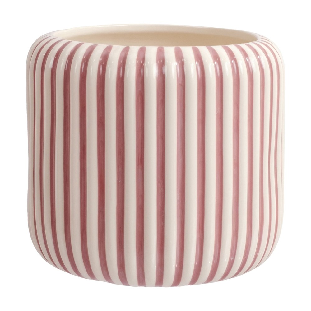 8" Black Stripe Ceramic Planter by Drew Barrymore