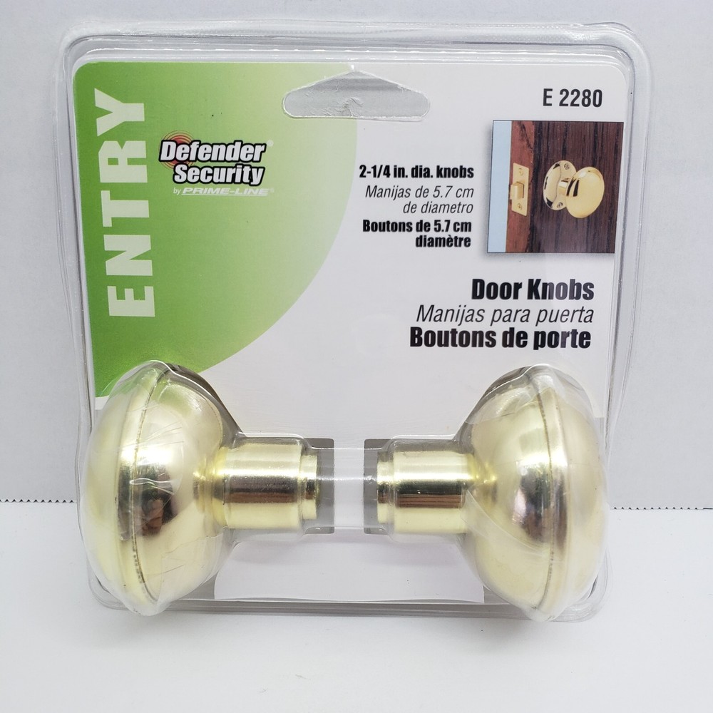 Prime Line Defender Security Entry Door Knobs  #E 2280