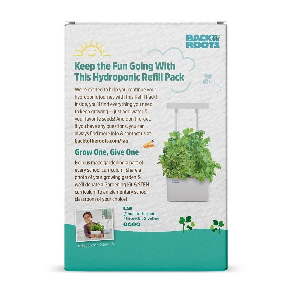 Back to The Roots 33006 Hydroponic Grow Kit Refill Pack