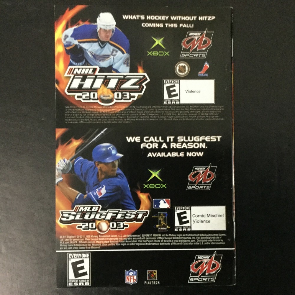 NFL Blitz 2003 Microsoft XBOX Instruction Manual Only