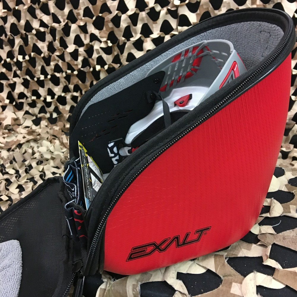 NEW Exalt V3 Universal Carbon Goggle Case - Red/Grey