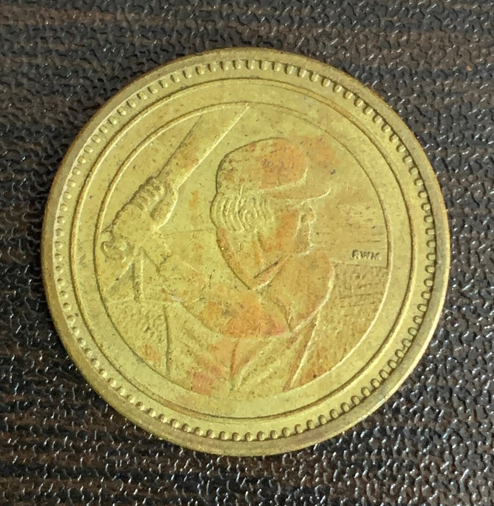 Vintage Baseball Batting Cage Token