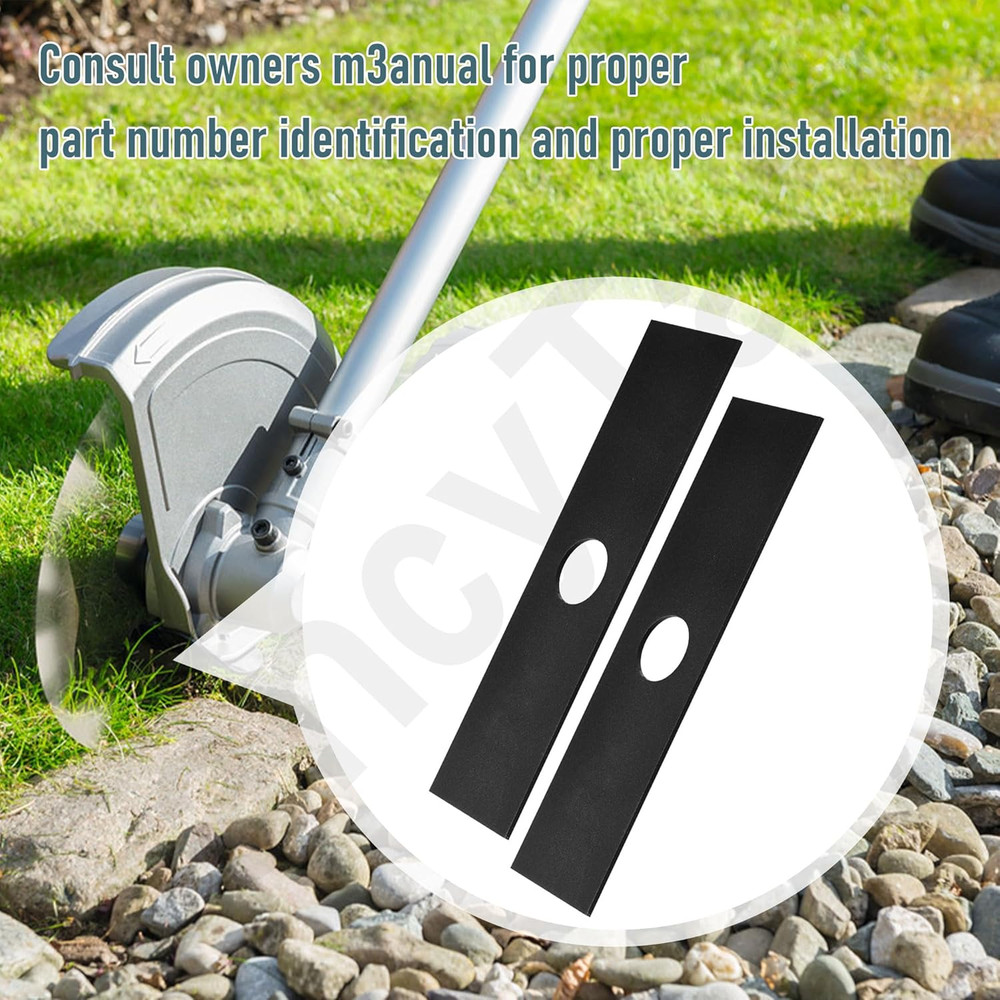 2 Pack (8" X 2", 1" Center Hole) AEB0800 Multi-Head System Replacement Edger Bla