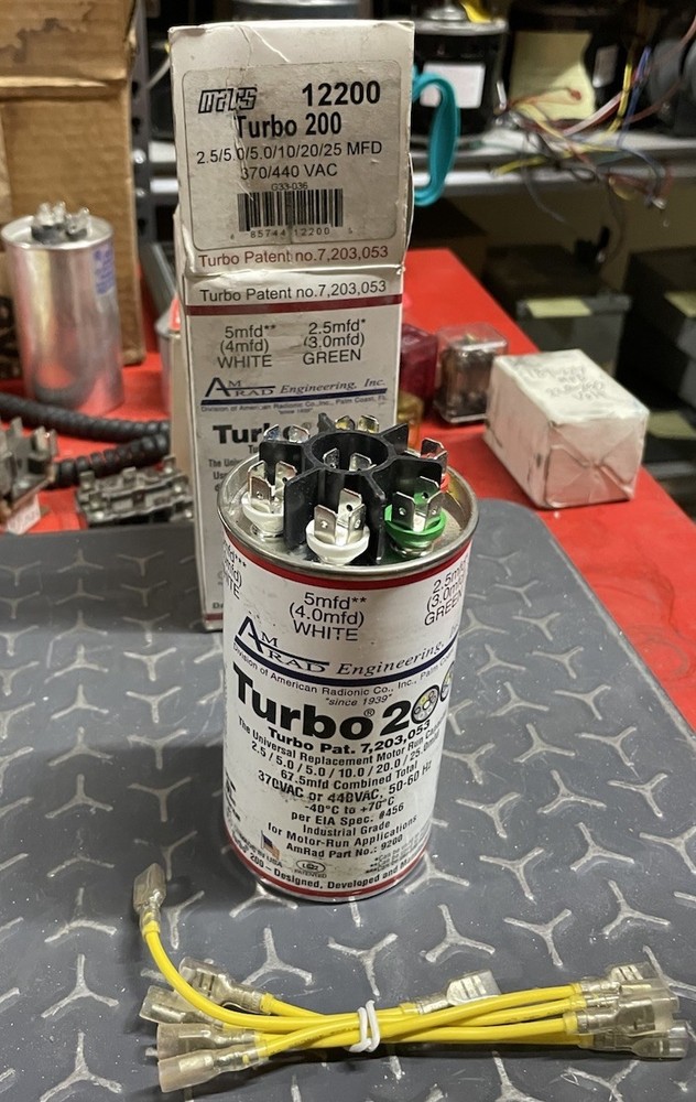 Turbo 200 Universal Replacement Motor Run Capacitor