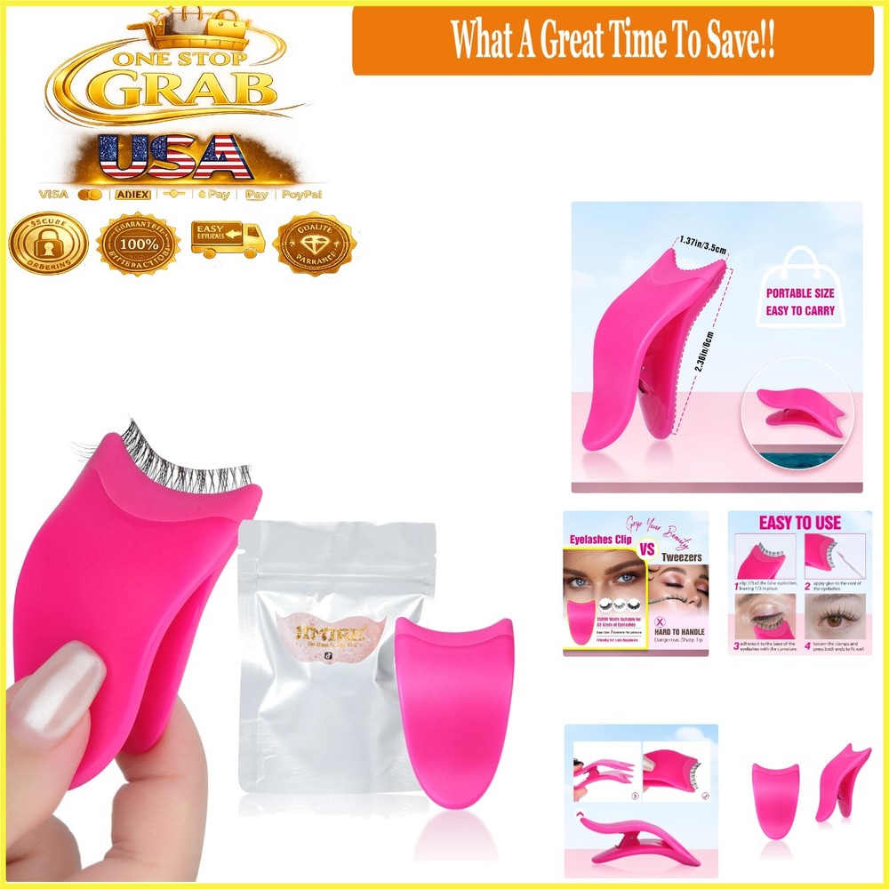 Eyelash Applicator Tool for Beginners Plum Lash Clip Silicone Tip