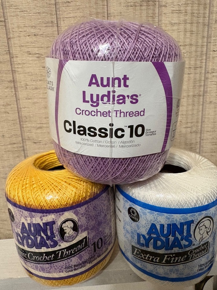 16 Spools of Variety Crochet Thread