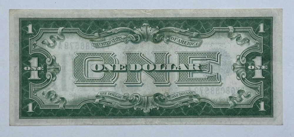 1928-A Funny Back $1 Dollar Bill Silver Certificate Note 579A-DDEF