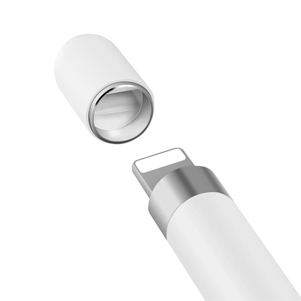 White Pencil Cap Replacement Magnetic Protective Case For iPencil 1