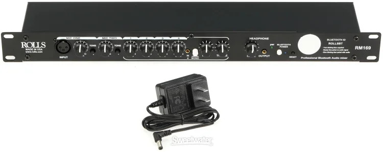 Rolls RM169 6-channel Rackmount Mixer with Bluetooth