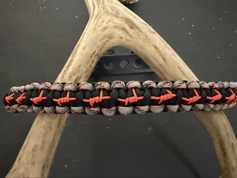 Black, Grey, Orange Bow Wrist Sling