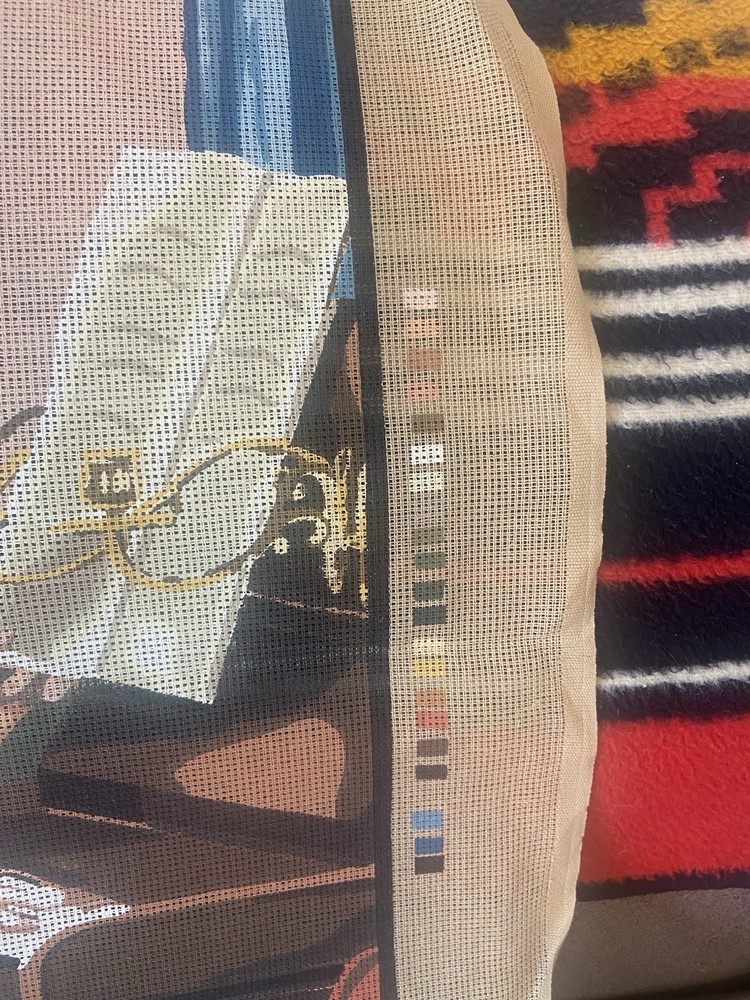 Dokor Needlepoint Canvas Hand Painted Models 157 & 4404 Multicolor Rectangle