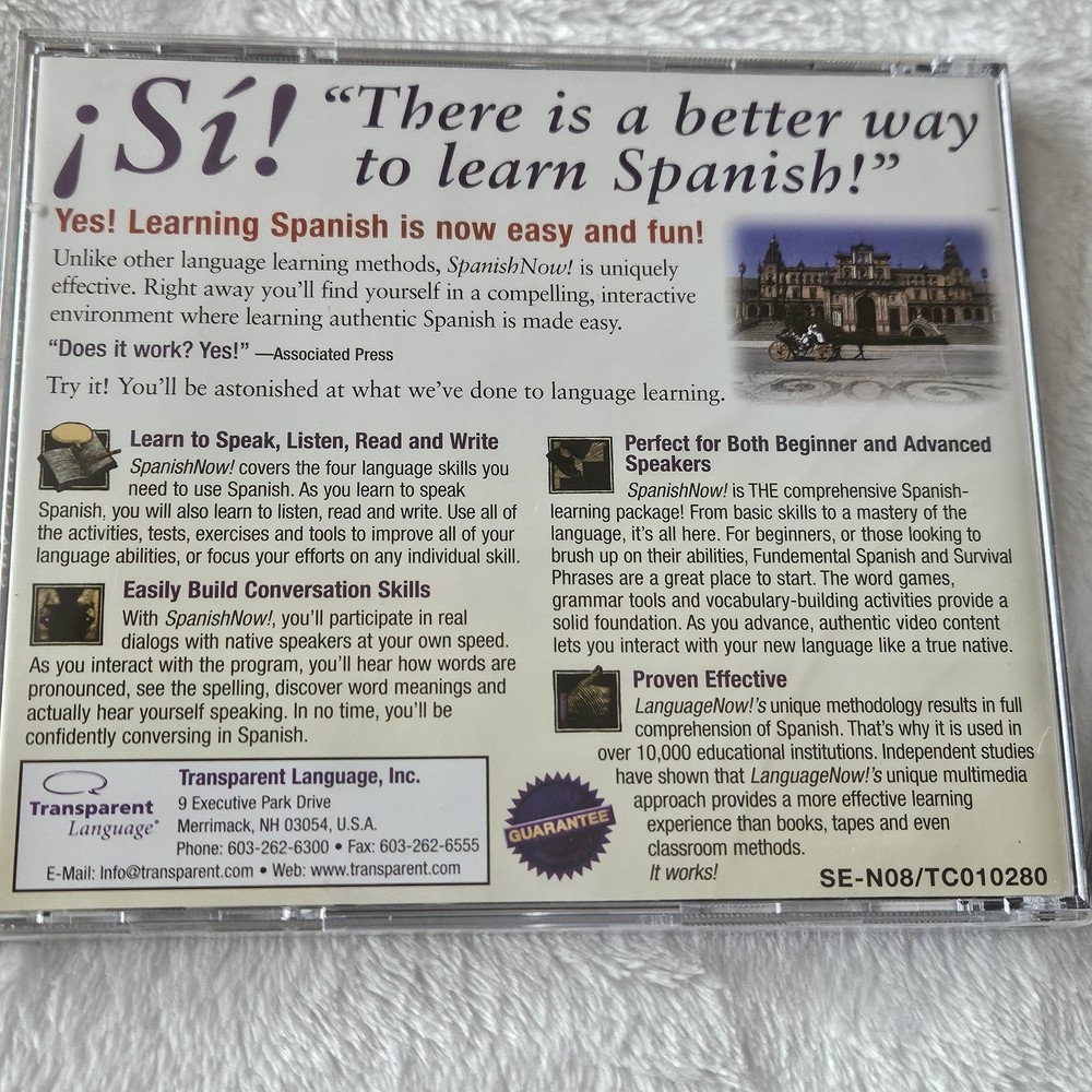 LOT Of 5 PC Learn Spanish Now Language Learning Software CD Dummies Bonus