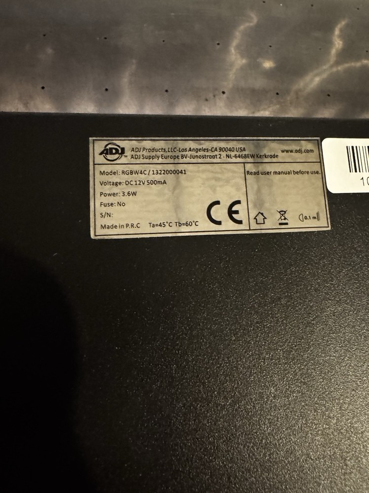 ADJ RGBW4C IR STAGE LIGHTING CONTROLLER DIMMER PACK