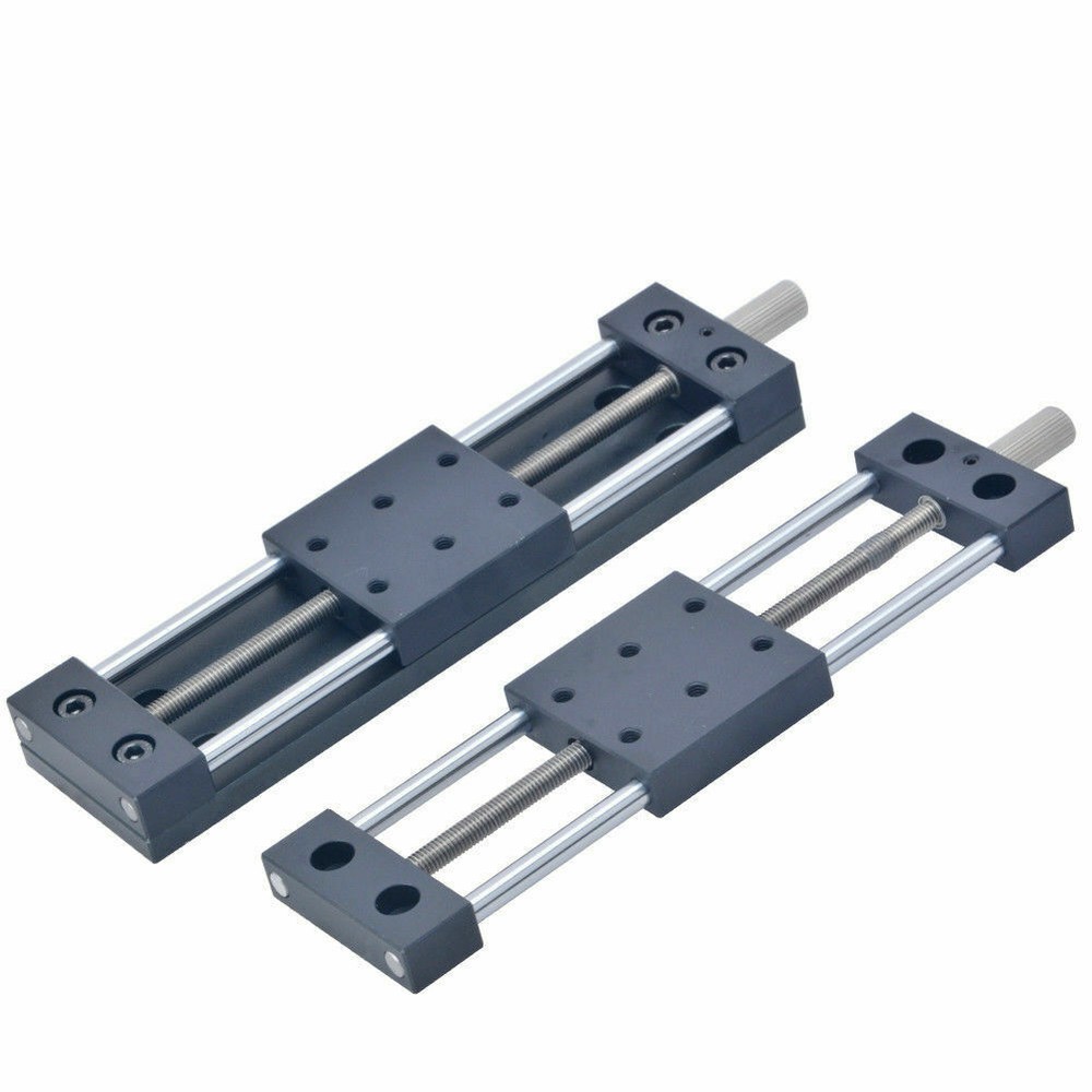 XY Axis Manual Stage Sliding Table Adjustable Aluminium Platform 20mm-80mm