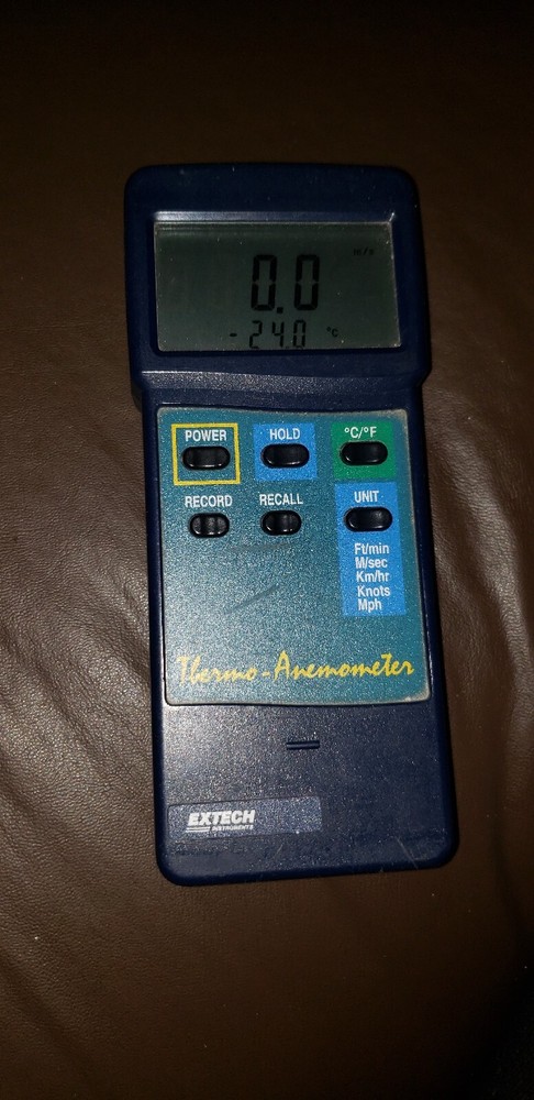 SS EXTECH INSTRUMENTS CFM THERMO ANEMOMETER MODEL 407113