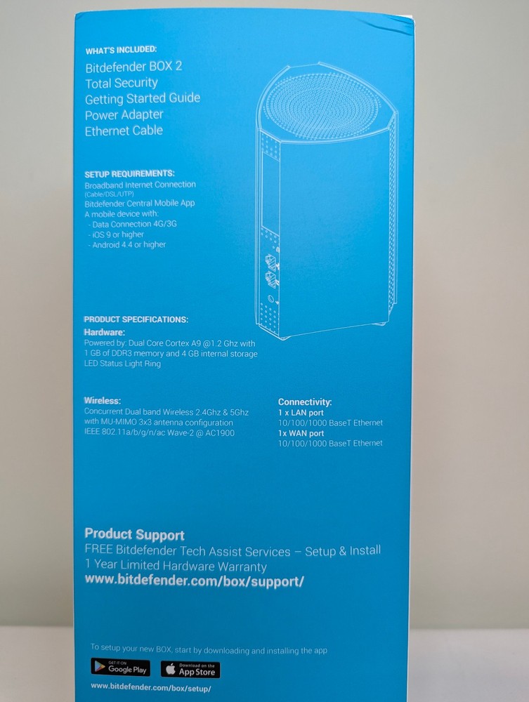 Bitdefender BOX 2 Smart Home Cybersecurity Hub - Used Excellent Condition