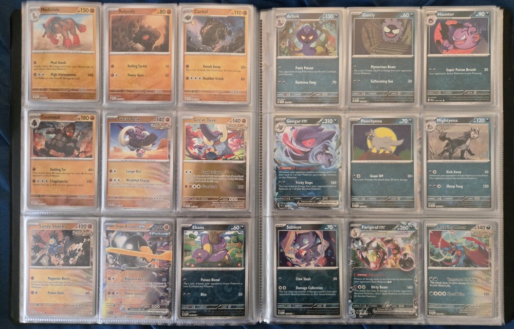 Pokemon Temporal Forces Complete Reverse Holo/Holo/EX Base Set + Binder