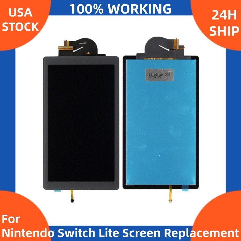 100% or Nintendo Switch Lite LCD Display Touch Screen Digitizer Assembly Replace