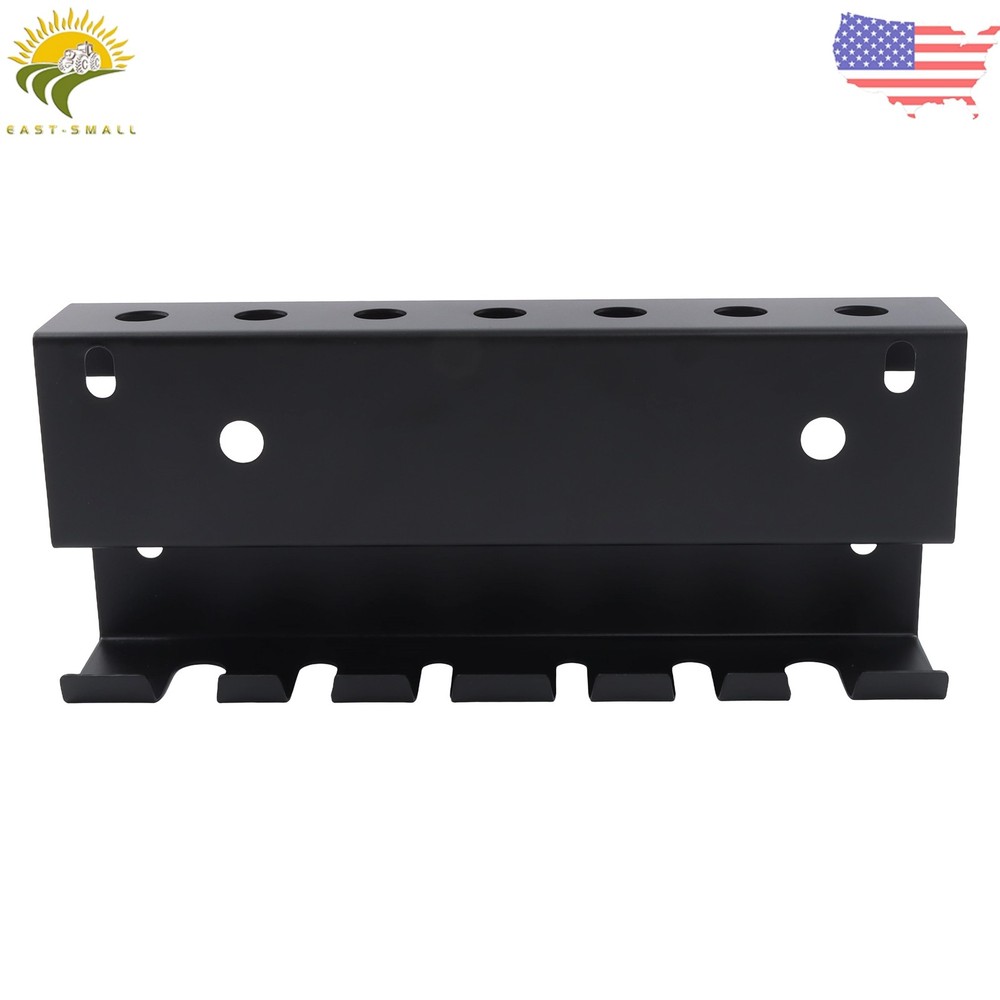 Black 2pc 1/4" Quick Connect 7 Hooks Pressure Washer Accessories Storage Rack