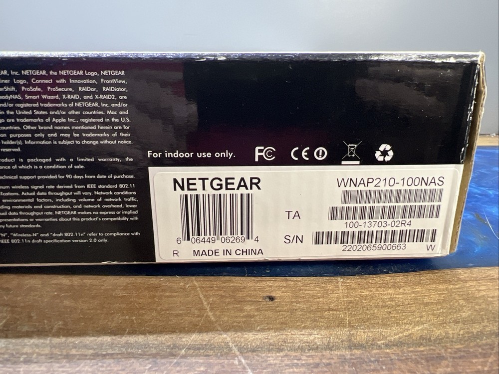 NETGEAR ProSafe Wireless-N Access Point WNAP210-100NAS Open Box