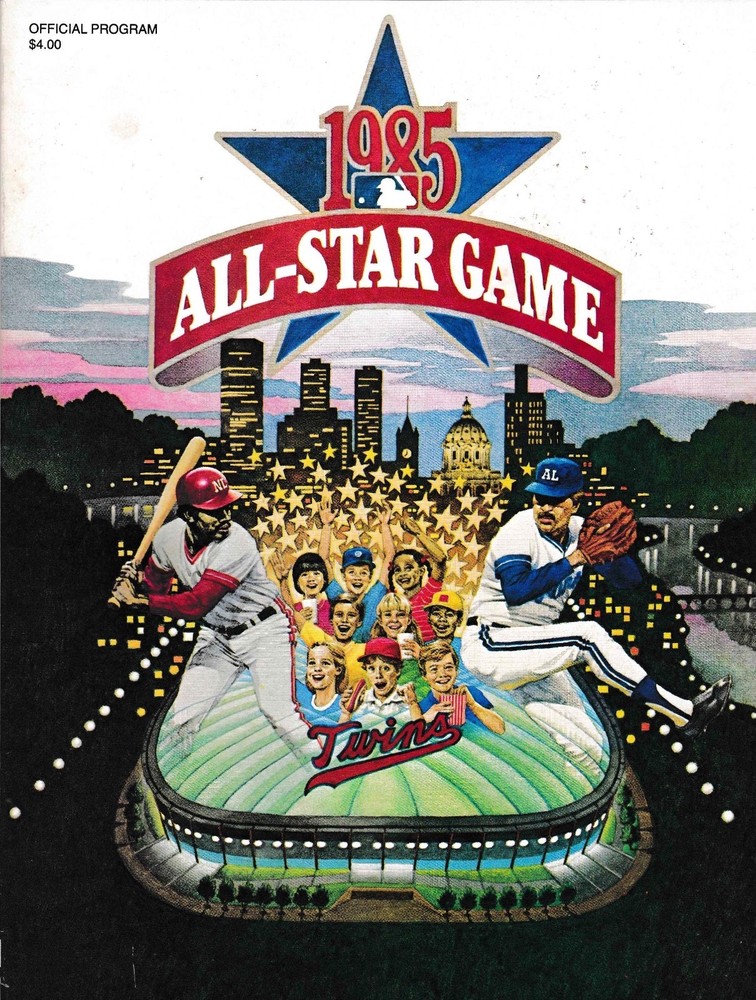 1985 MLB ALL-STAR GAME PROGRAM METRODOME MINNESOTA