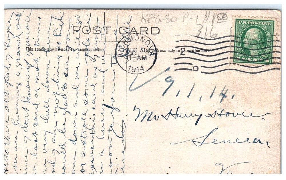 Vintage Romantic RPPC Post Card. BPC