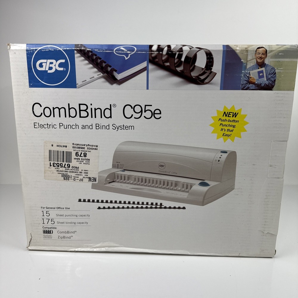 GBC CombBind C95e Manual Comb  Binding Machine