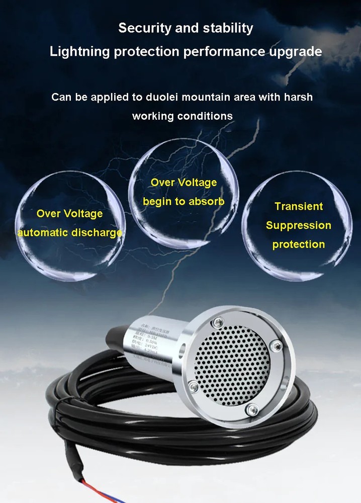 Liquid Level Transmitter Anti-Blocking Sewage Static Pressure Pool Sensor Type