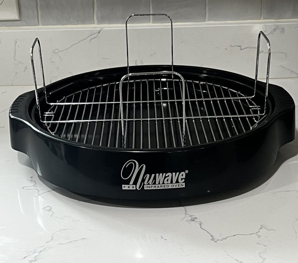 NuWave Pro Plus Infrared Oven 20355 Replacement Bottom Base/Metal Drip Pan/Rack