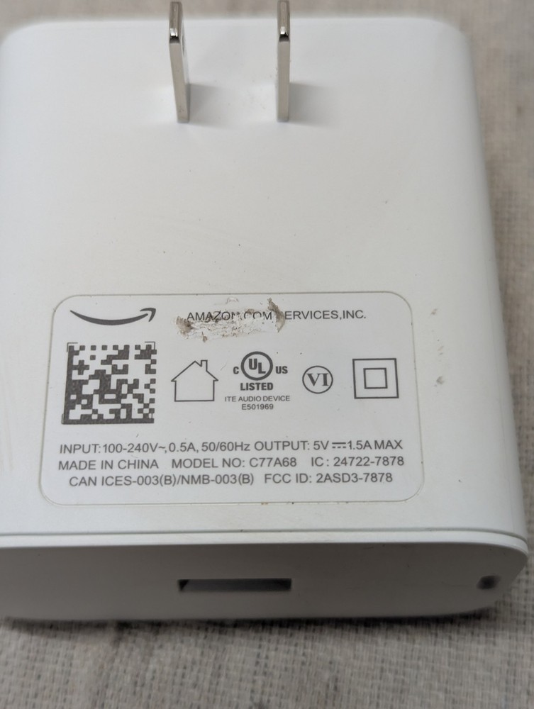 Amazon Echo Flex Plug-in Smart Speaker C77A68 White