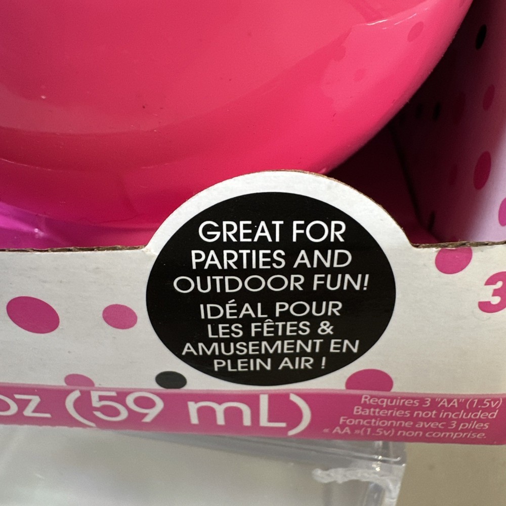 Minnie Mouse Mini Bubble Machine 2022 Disney Junior 2 Fl Oz