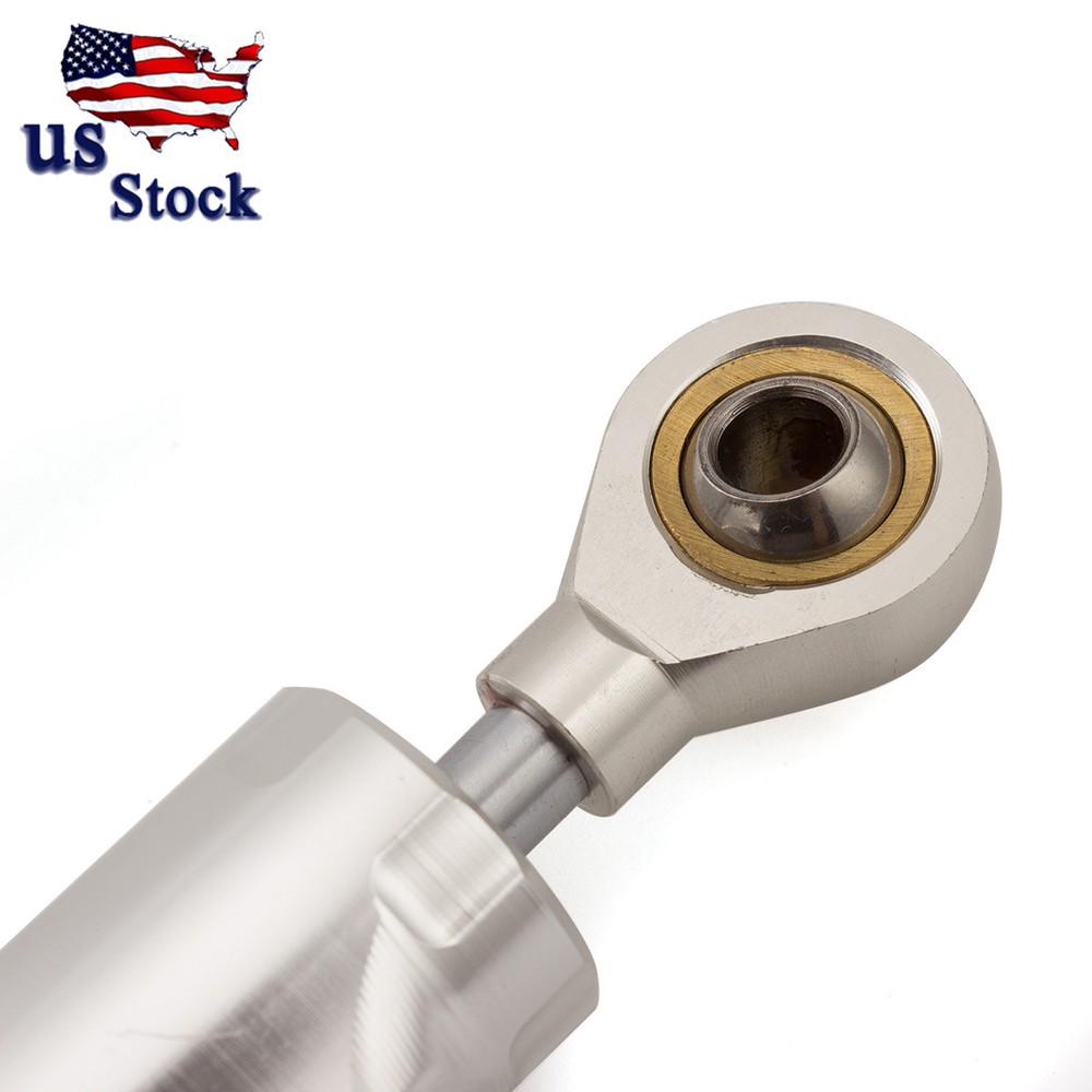 Universal Aluminum Adjustable Steering Damper Stabilizer Motorcycle Part Silver